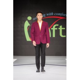 MDHL016 Customized Men's Suit Wine Red Blazer Model Demonstration Contrast Collar Pen Insert Design Reception Suit Lobby Uniform Doorman Uniform Men's Suit Manufacturer MDHL016 Customized Men's Suit Wine Red Blazer Model Demonstration Contrast Collar Pen Insert Design Reception Suit Lobby Uniform Doorman Uniform Men's Suit Manufacturer